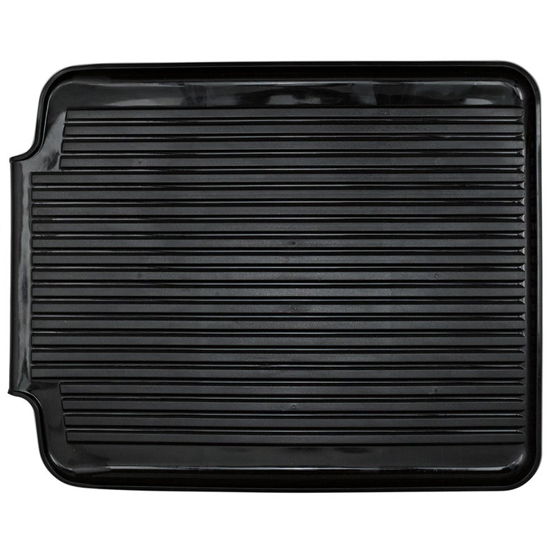 Better Houseware Dish Drainer Mat, Large Black Dish Drain Board for Kitchen Countertop, Protects Surfaces & Speeds Drying, 19.5 x 15.5 x 1.25, Black - Image 2